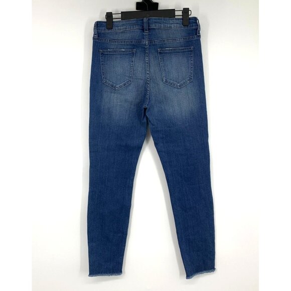 Pistola Jeans Blue Denim Skinny Ankle Fray Hem Mid Rise - Picture 6 of 8